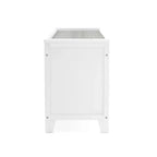 Banc de rangement pour enfants Martha Stewart : étagère de bibliothèque en bois pour salle de jeux pour enfants, coin lecture et organisateur de jouets avec bac en tissu
