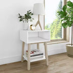 Max & Lily Mid-Century Modern Cubby Nightstand