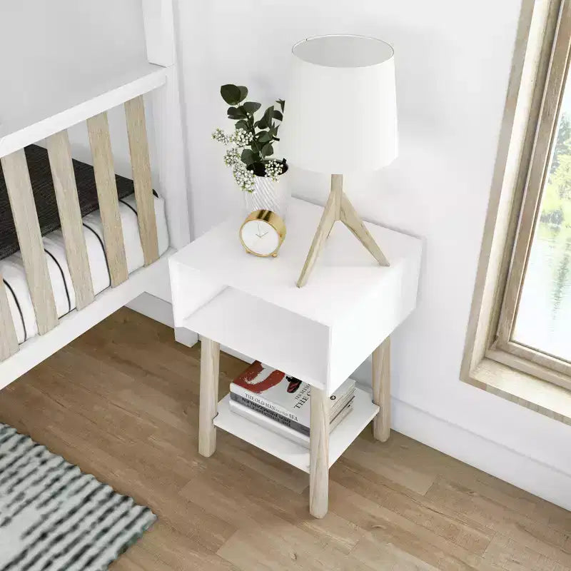 Table de chevet Max & Lily Mid-Century Modern Cubby