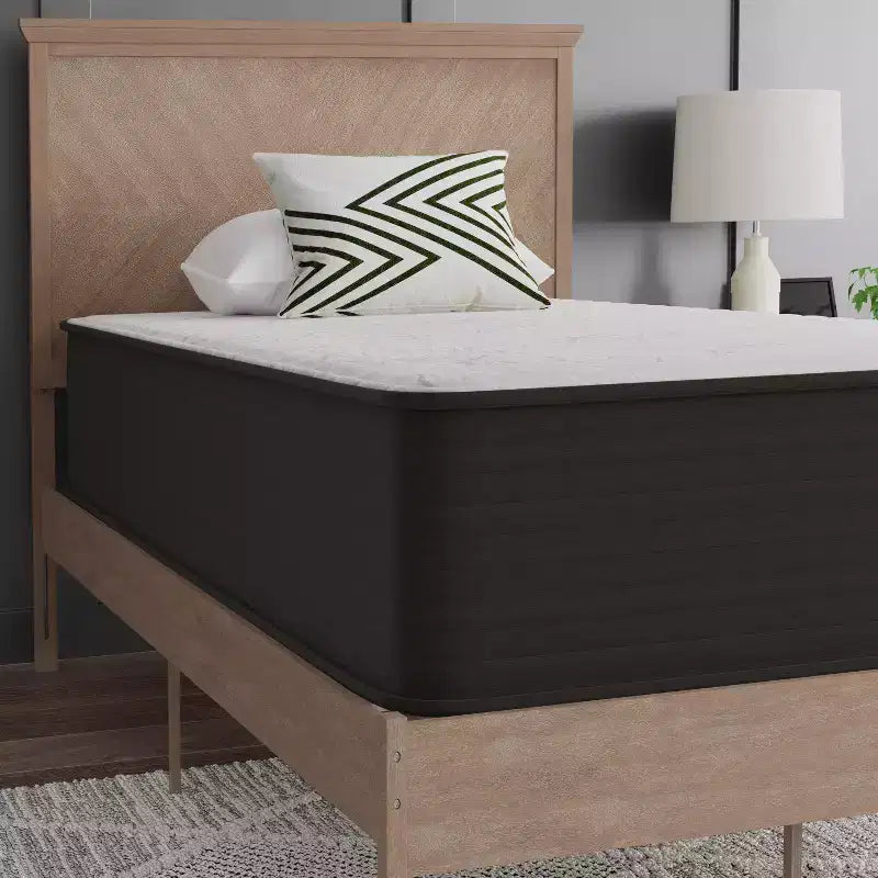 Matelas hybride Emma et Oliver de 30 cm, mousse haute densité et ressorts ensachés, en boîte, mousse certifiée CertiPUR-US