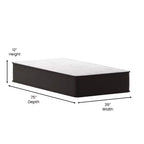 Matelas hybride Emma et Oliver de 30 cm, mousse haute densité et ressorts ensachés, en boîte, mousse certifiée CertiPUR-US