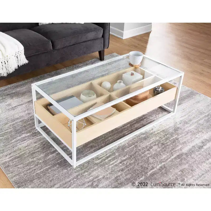 Table Basse en Verre Trempé LumiSource - Display