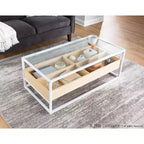 Table Basse en Verre Trempé LumiSource - Display