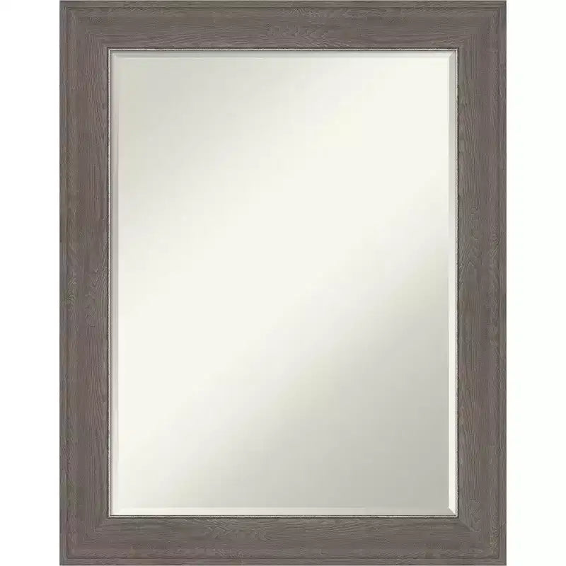Amanti Art Alta Petite Bevel Bathroom Wall Mirror