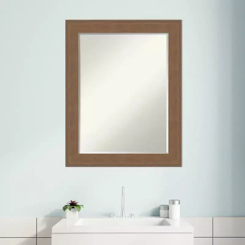 Miroir mural de salle de bain biseauté petite Amanti Art Alta
