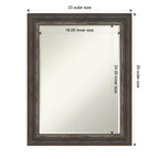 Miroir mural de salle de bain biseauté petite Amanti Art Alta