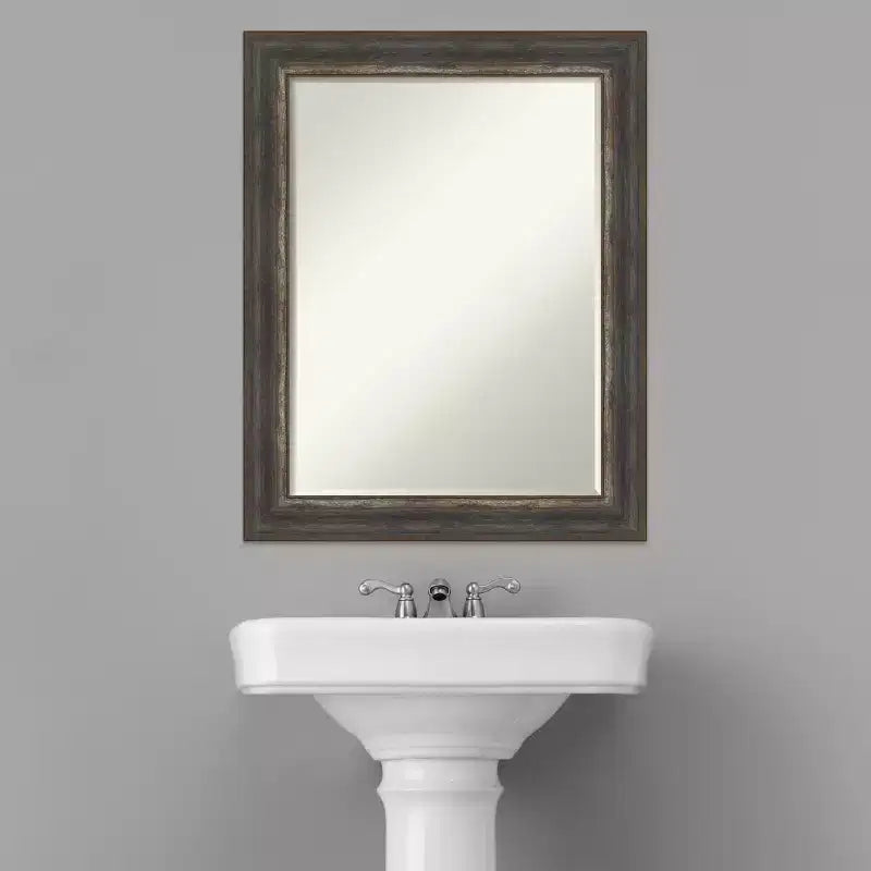Miroir mural de salle de bain biseauté petite Amanti Art Alta