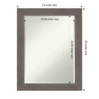 Miroir mural de salle de bain biseauté petite Amanti Art Alta