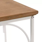 Table d'appoint carrée Anthea en MDF Kate and Laurel, 12x12x26, marron rustique et blanc