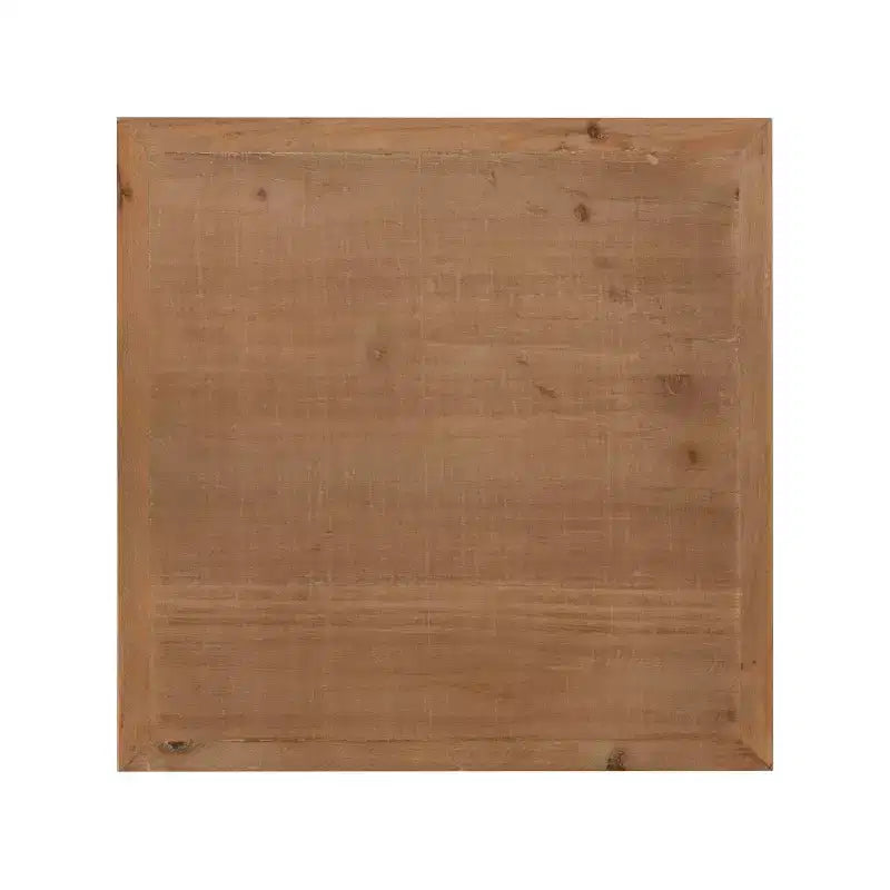 Table d'appoint carrée Anthea en MDF Kate and Laurel, 12x12x26, marron rustique et blanc