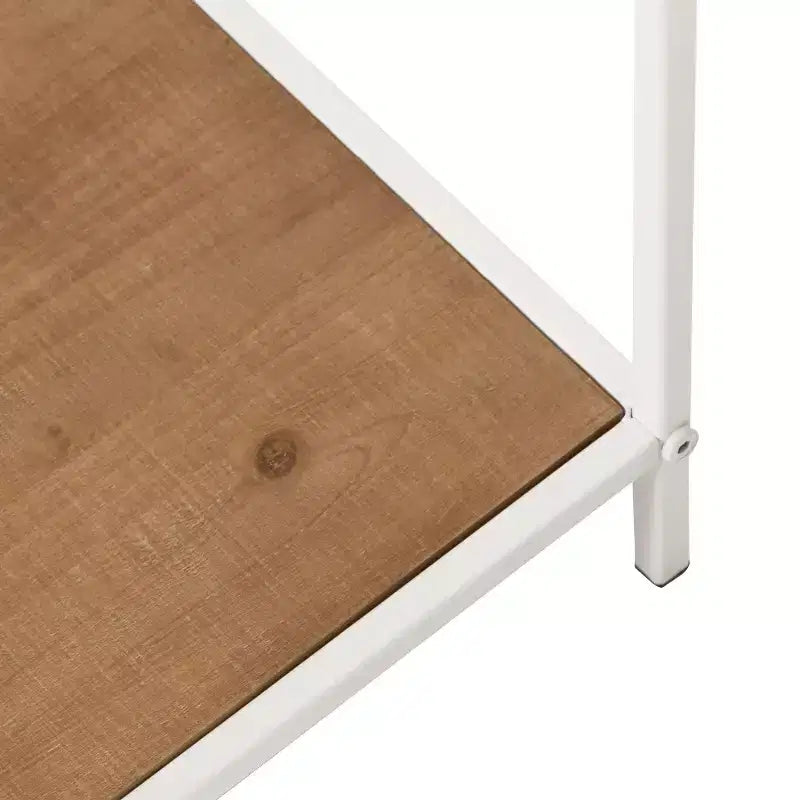 Table d'appoint carrée Anthea en MDF Kate and Laurel, 12x12x26, marron rustique et blanc