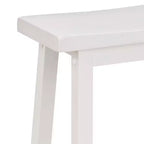 Tabouret de bar/comptoir de cuisine classique PJ Wood avec assise de selle et 4 pieds carrés, 73,6 cm, sans dossier, pour maisons, salles à manger et bars, blanc (paquet de 4)