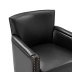 Fauteuil pivotant Gabino 29 large en cuir véritable, lot de 2 | ART OF LIVING DESIGNS