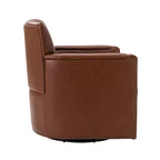 Fauteuil pivotant Gabino 29 large en cuir véritable, lot de 2 | ART OF LIVING DESIGNS