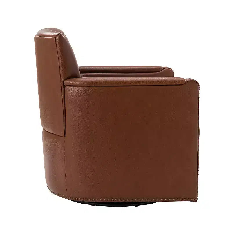 Fauteuil pivotant Gabino 29 large en cuir véritable, lot de 2 | ART OF LIVING DESIGNS