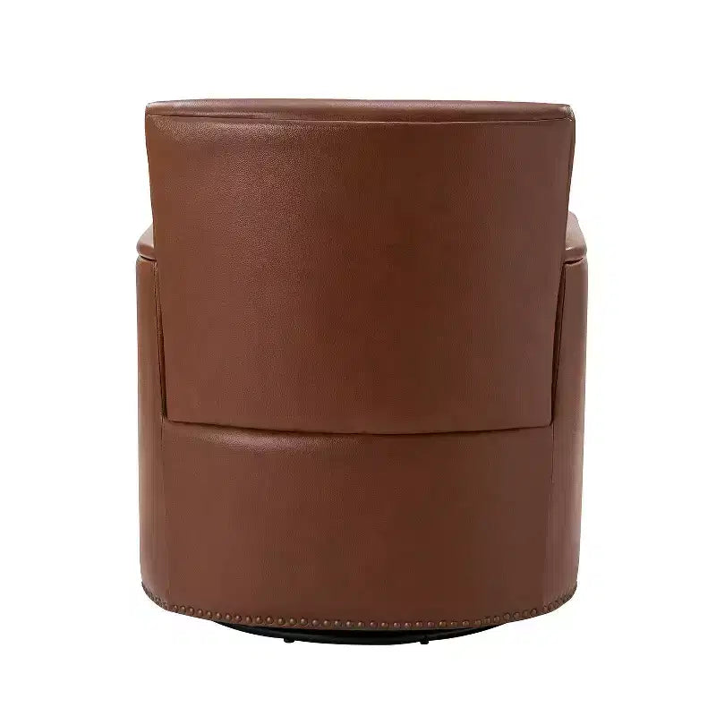 Fauteuil pivotant Gabino 29 large en cuir véritable, lot de 2 | ART OF LIVING DESIGNS