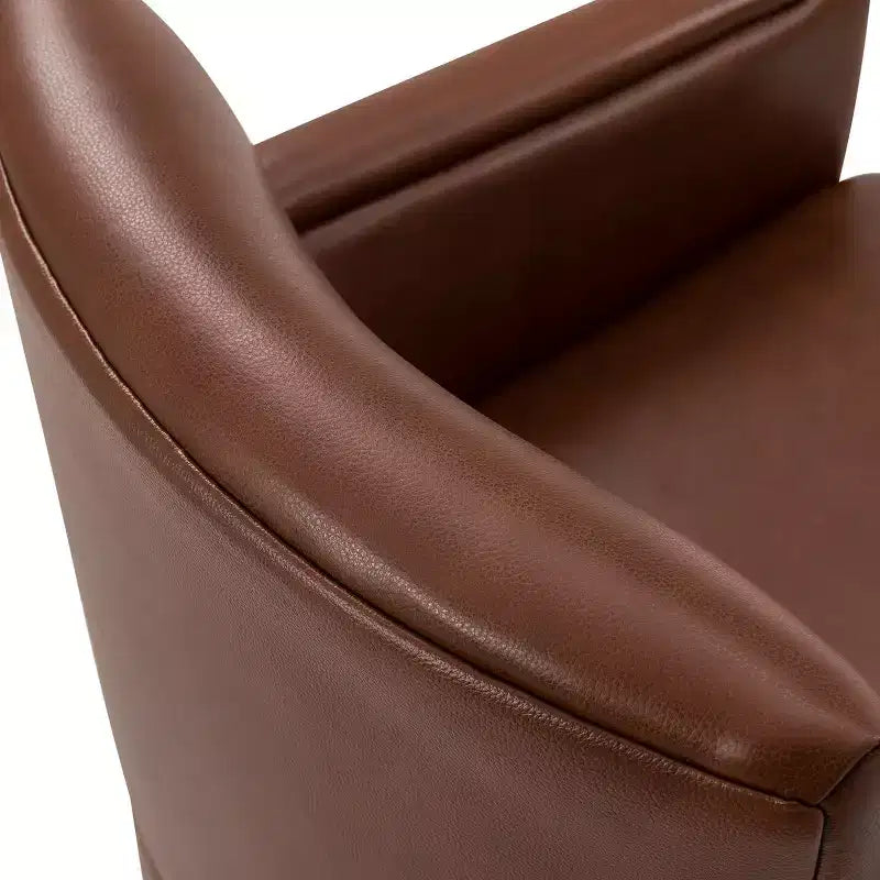 Fauteuil pivotant Gabino 29 large en cuir véritable, lot de 2 | ART OF LIVING DESIGNS
