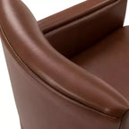 Fauteuil pivotant Gabino 29 large en cuir véritable, lot de 2 | ART OF LIVING DESIGNS