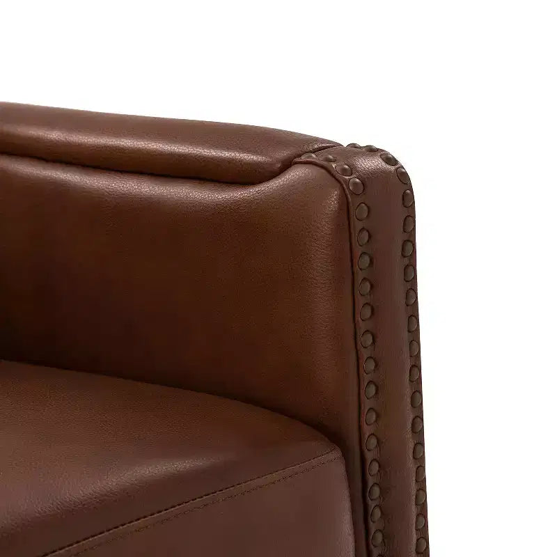 Fauteuil pivotant Gabino 29 large en cuir véritable, lot de 2 | ART OF LIVING DESIGNS
