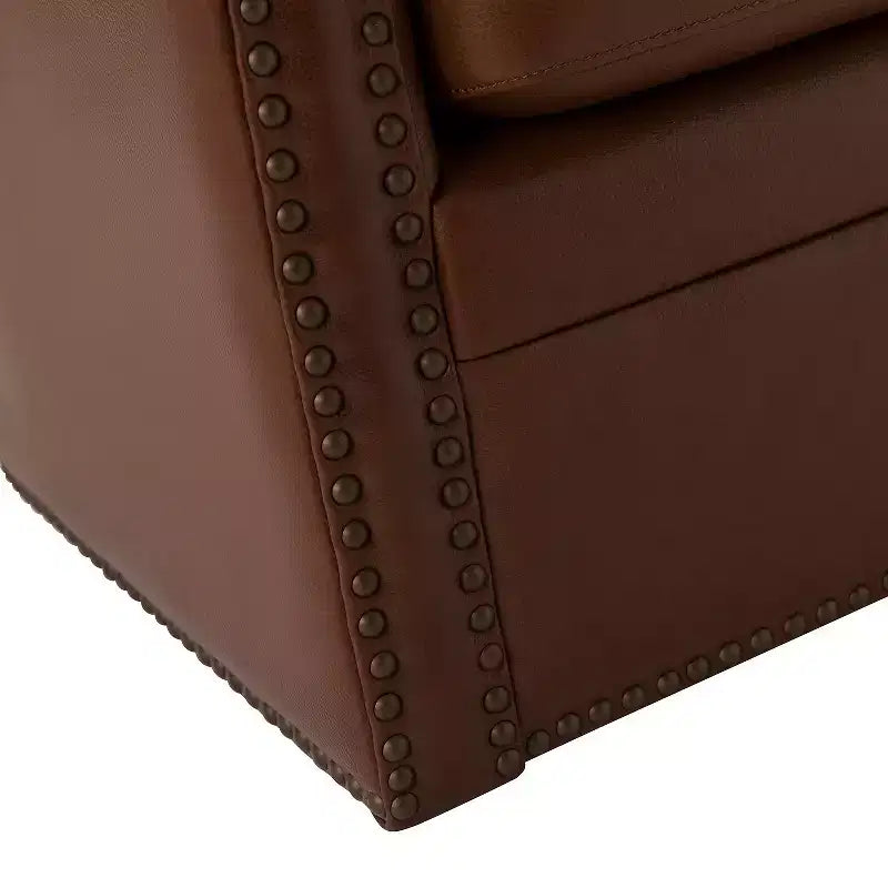 Fauteuil pivotant Gabino 29 large en cuir véritable, lot de 2 | ART OF LIVING DESIGNS