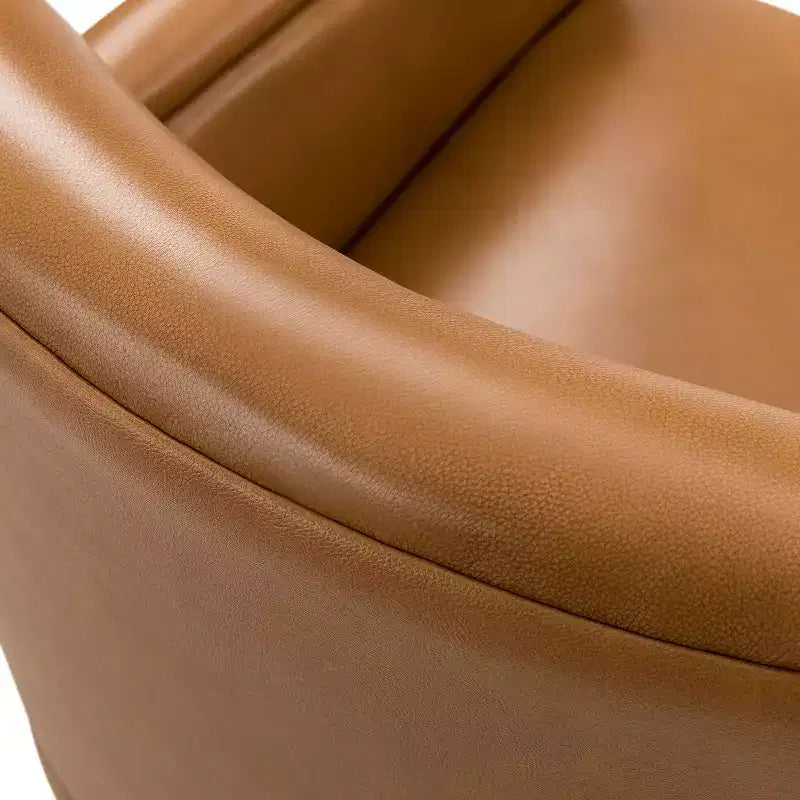 Fauteuil pivotant Gabino 29 large en cuir véritable, lot de 2 | ART OF LIVING DESIGNS