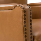 Fauteuil pivotant Gabino 29 large en cuir véritable, lot de 2 | ART OF LIVING DESIGNS