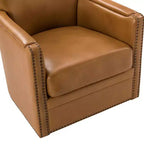 Fauteuil pivotant Gabino 29 large en cuir véritable, lot de 2 | ART OF LIVING DESIGNS