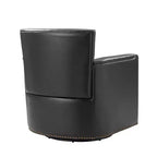 Fauteuil pivotant Gabino 29 large en cuir véritable, lot de 2 | ART OF LIVING DESIGNS