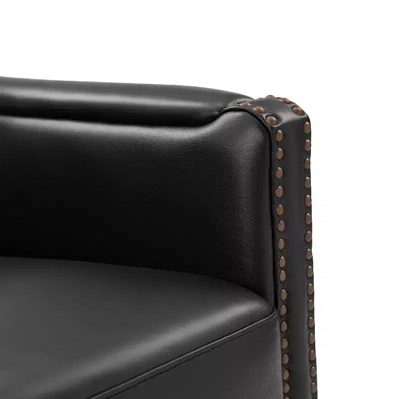Fauteuil pivotant Gabino 29 large en cuir véritable, lot de 2 | ART OF LIVING DESIGNS
