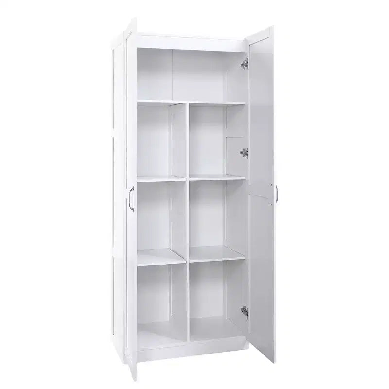 Lot de 2 armoires de rangement autoportantes à 7 étagères Hopkins Modern – Manhattan Comfort
