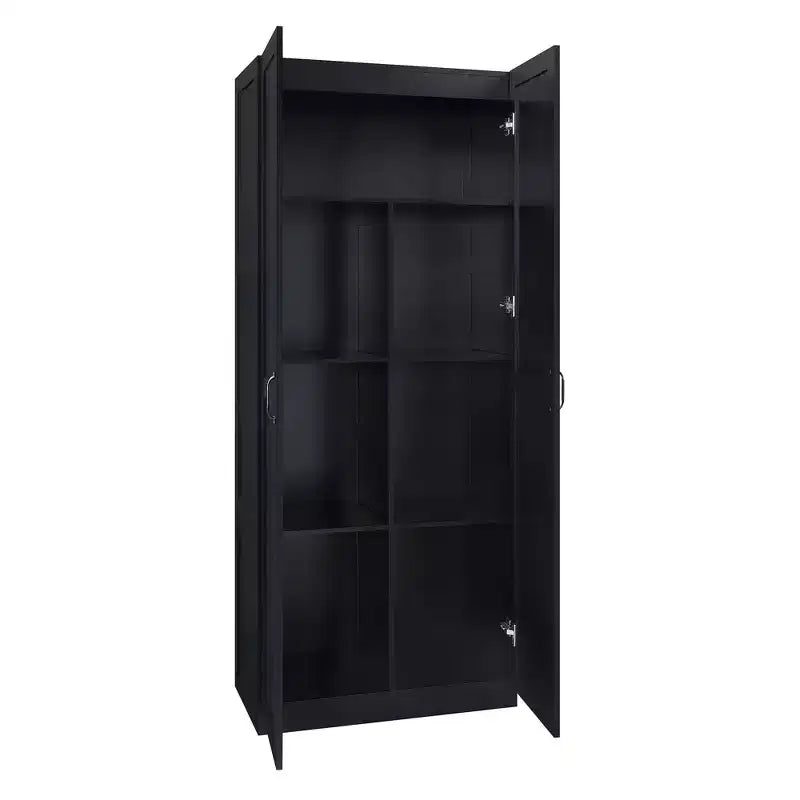 Lot de 2 armoires de rangement autoportantes à 7 étagères Hopkins Modern – Manhattan Comfort