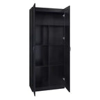 Lot de 2 armoires de rangement autoportantes à 7 étagères Hopkins Modern – Manhattan Comfort