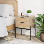 Table d'appoint Andrew Wood et Rattan - Nathan James