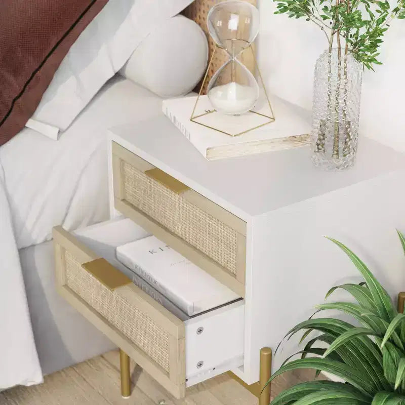 Table d'appoint Andrew Wood et Rattan - Nathan James