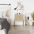 Table d'appoint Andrew Wood et Rattan - Nathan James