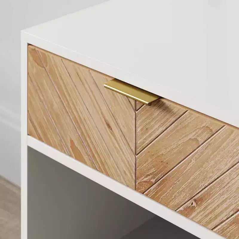 Meuble en bois Kensi à chevrons - Nathan James