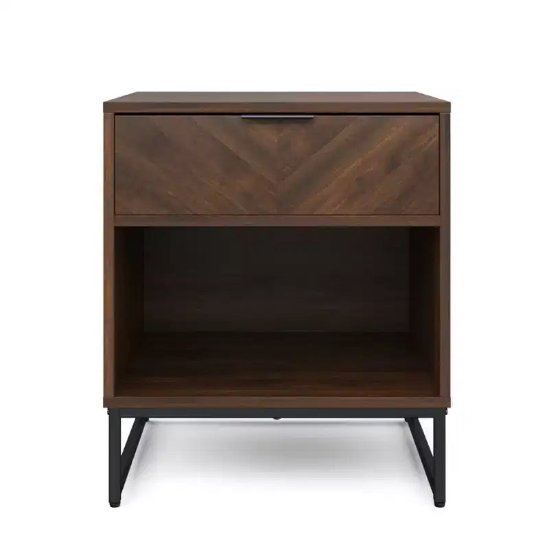 Meuble en bois Kensi à chevrons - Nathan James