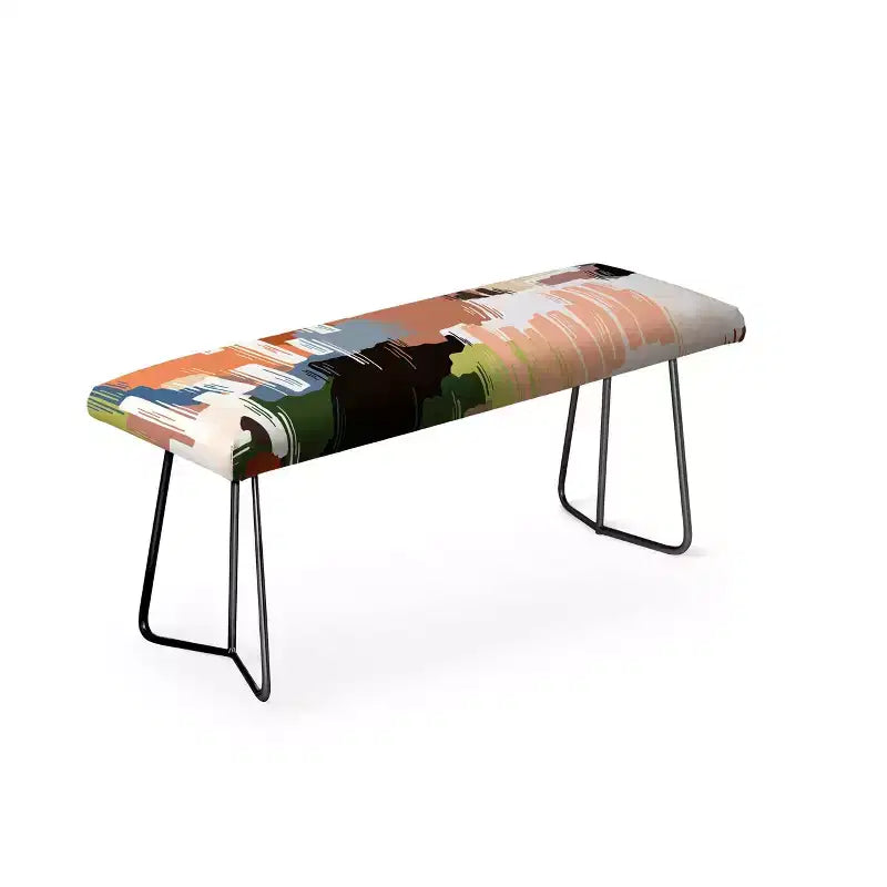 Marta Barragan Camarasa Couleurs Abstraites Banc Nature - Deny Designs