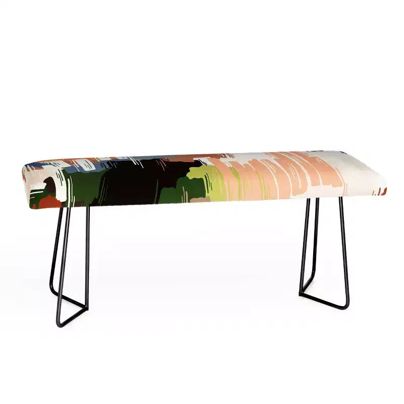Marta Barragan Camarasa Couleurs Abstraites Banc Nature - Deny Designs