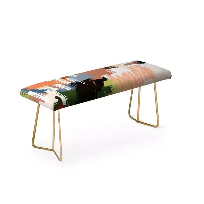 Marta Barragan Camarasa Couleurs Abstraites Banc Nature - Deny Designs