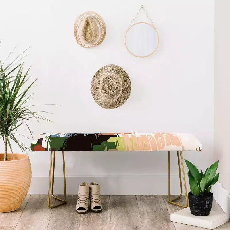 Marta Barragan Camarasa Couleurs Abstraites Banc Nature - Deny Designs