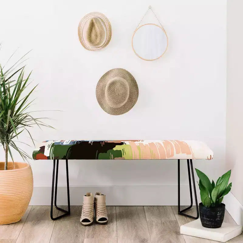 Marta Barragan Camarasa Abstract Colors Nature Bench - Deny Designs