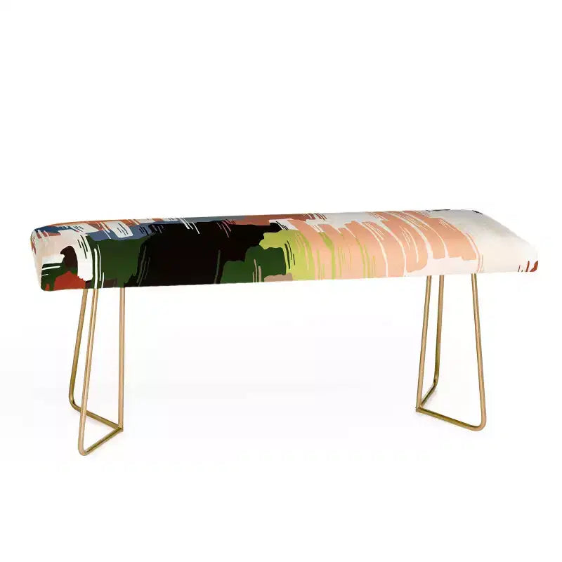 Marta Barragan Camarasa Couleurs Abstraites Banc Nature - Deny Designs