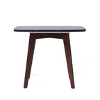 The Bianco Collection Cima Rectangular Italian Black Marble Side Table