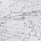 Table d'appoint rectangulaire en marbre noir italien Cima de la collection Bianco