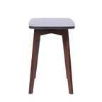 Table d'appoint rectangulaire en marbre noir italien Cima de la collection Bianco