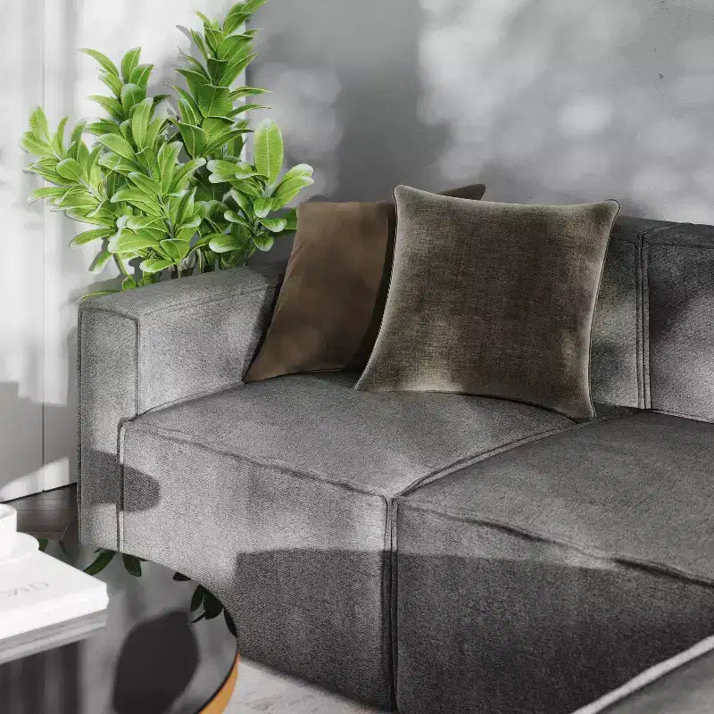 Fauteuil modulaire Emma et Oliver côté gauche avec accoudoir