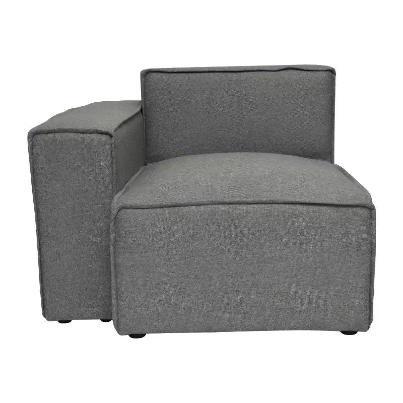 Fauteuil modulaire Emma et Oliver côté gauche avec accoudoir