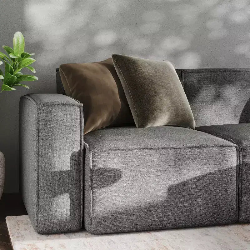 Fauteuil modulaire Emma et Oliver côté gauche avec accoudoir