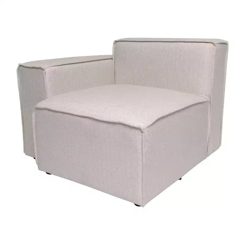 Fauteuil modulaire Emma et Oliver côté gauche avec accoudoir